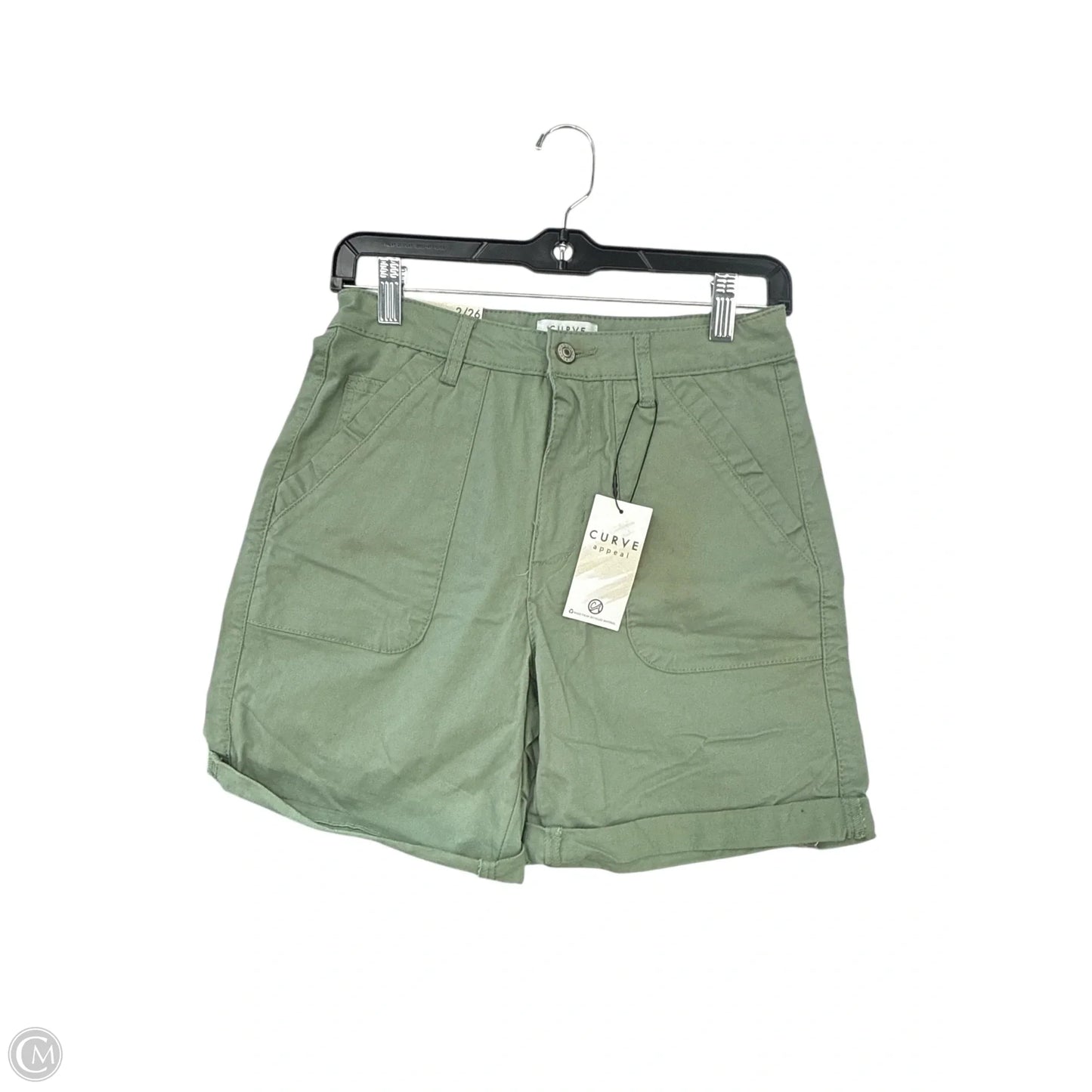 Shorts By Curve Appeal In Green, Size: 2
