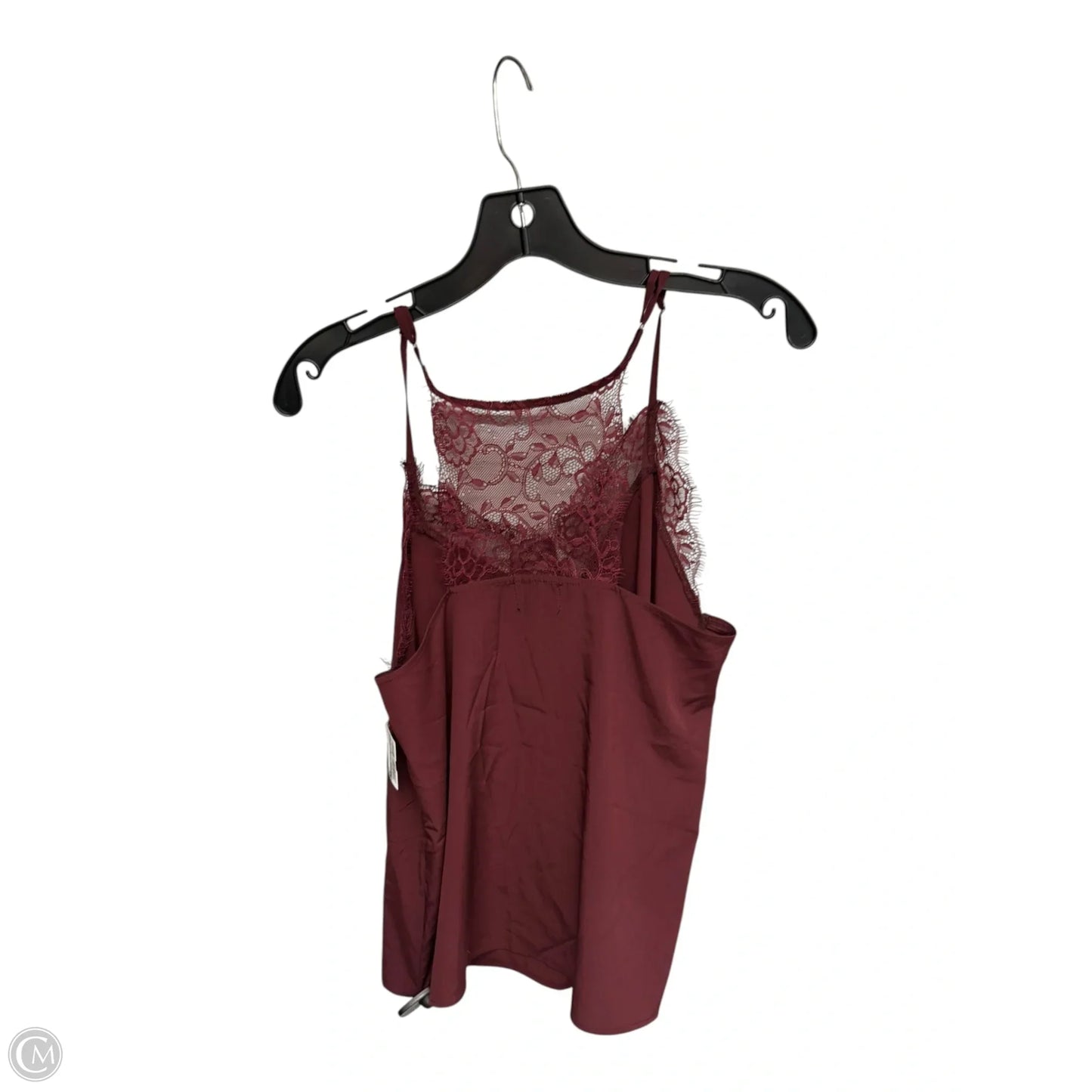 Top Cami By Clothes Mentor In Maroon, Size: S