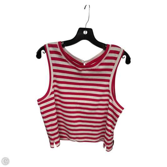 Tank Top By Maeve In Red & White, Size: L