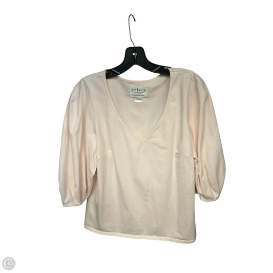 Top 3/4 Sleeve By Velvet In Pink, Size: Xl