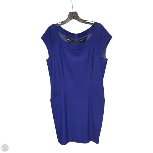 Dress Designer By Lafayette 148 In Blue, Size: 14