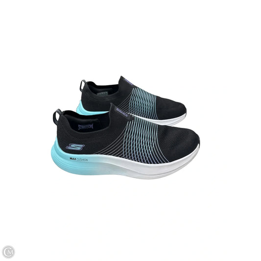Shoes Sneakers By Skechers In Black & Blue, Size: 9.5