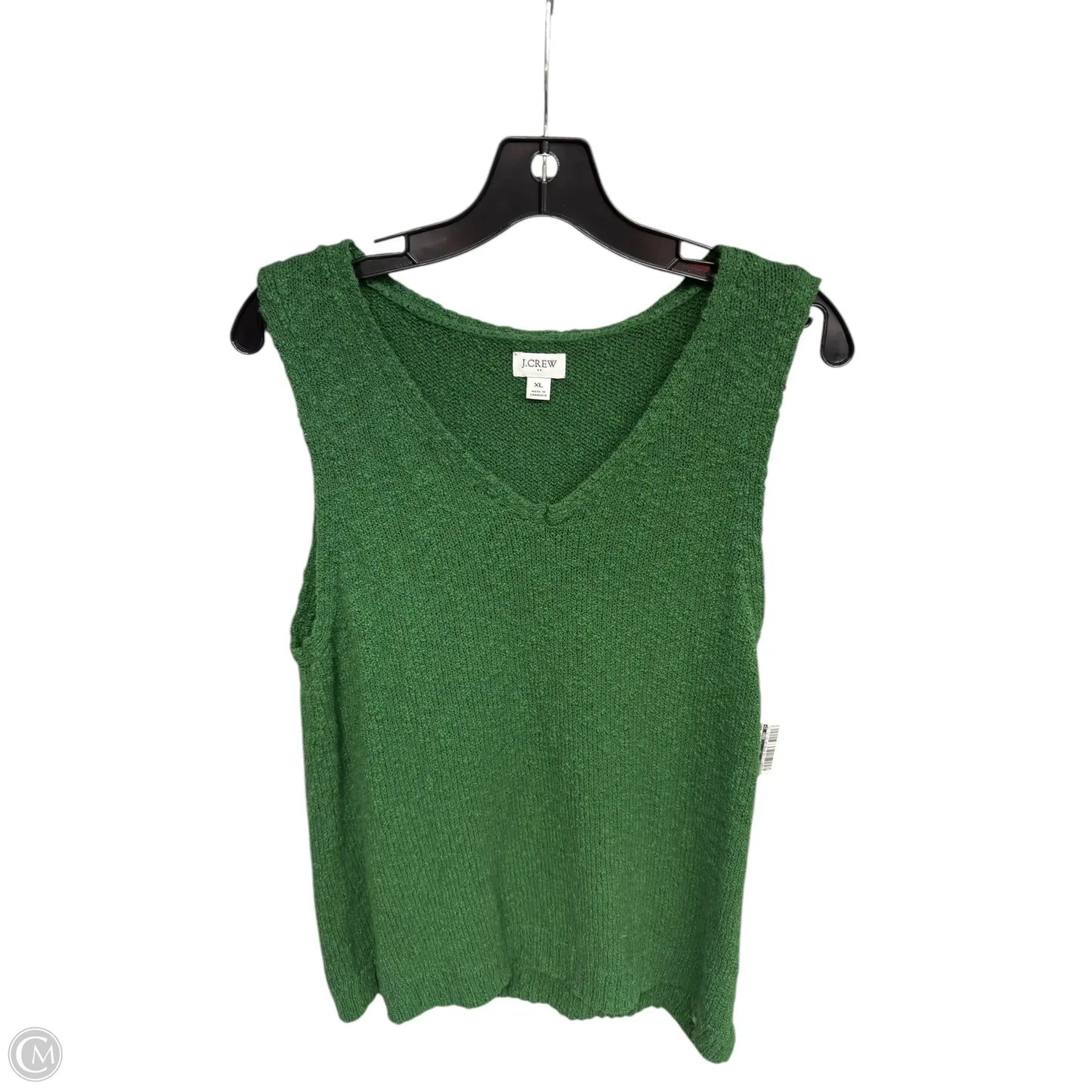 Top Sleeveless By J. Crew In Green, Size: Xl