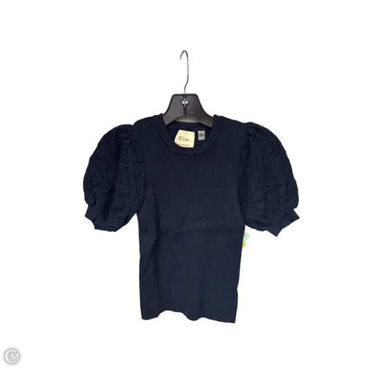 Top Short Sleeve By Elie Tahari In Navy, Size: M