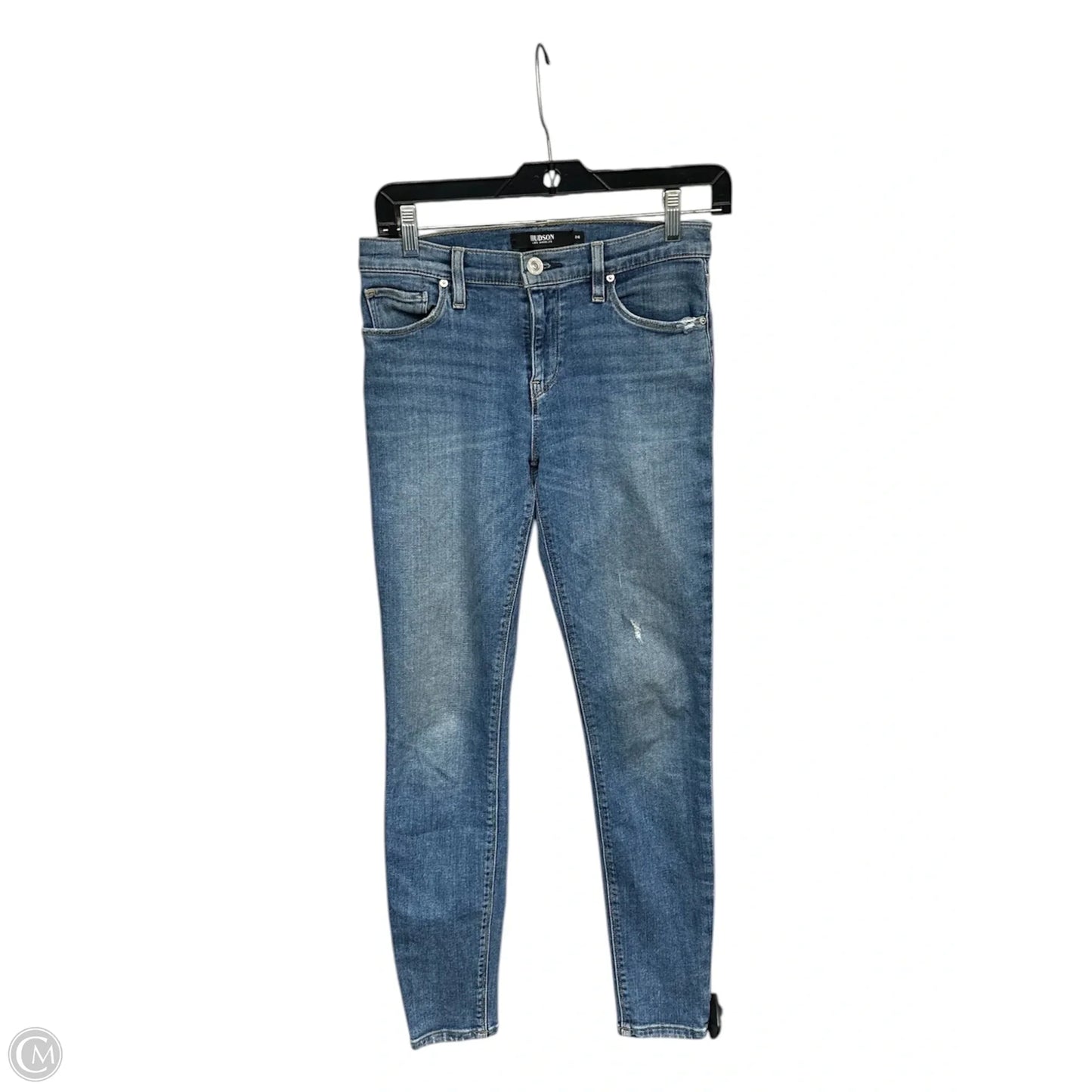 Jeans Skinny By Hudson In Blue Denim, Size: 26