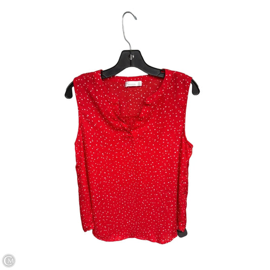 Top Sleeveless By 89th And Madison In Animal Print, Size: M
