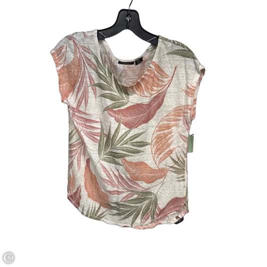 Top Sleeveless By Tahari In Tropical Print, Size: M