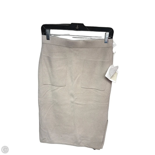 Skirt Maxi By Clothes Mentor In Taupe, Size: Xs