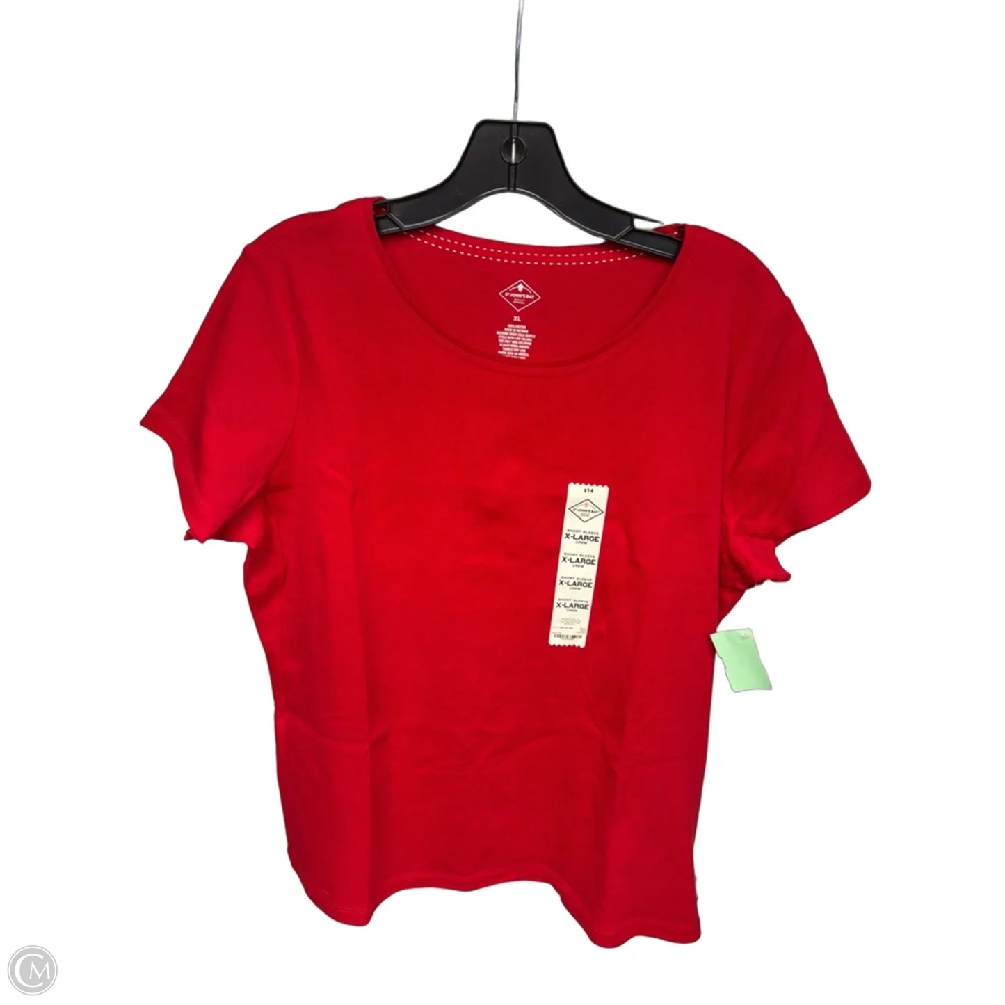 Top Short Sleeve Basic By St Johns Bay In Red, Size: Xl