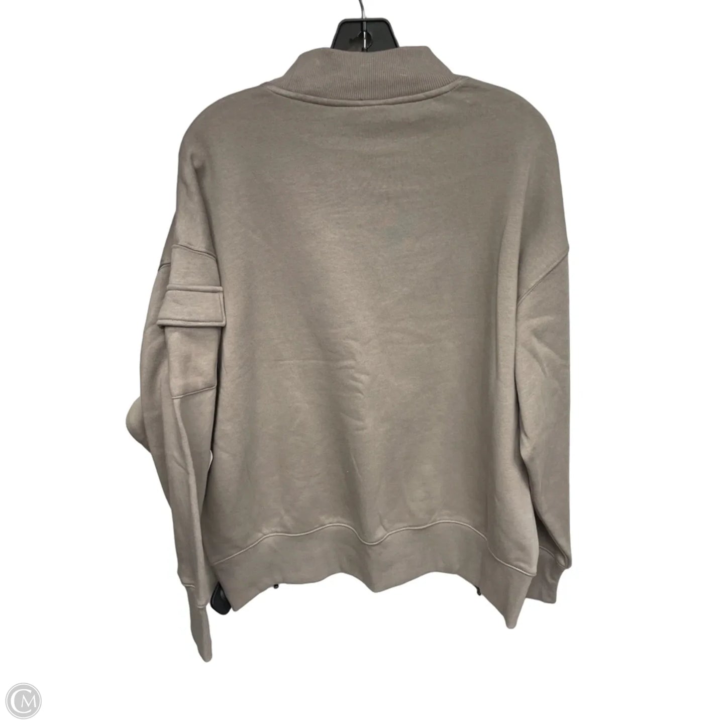 Athletic Sweatshirt Collar By Reebok In Brown, Size: M