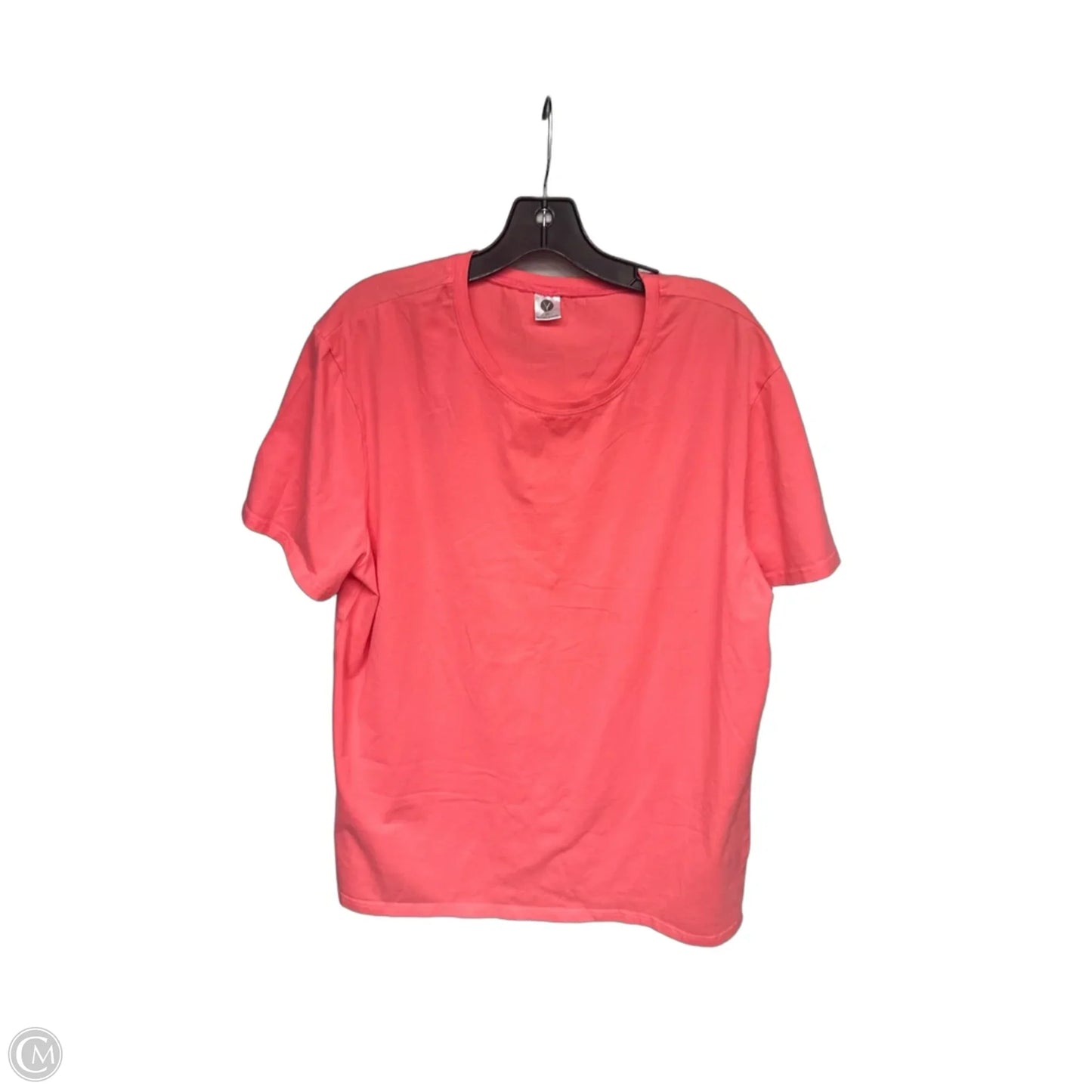 Top Short Sleeve Basic By Clothes Mentor In Coral, Size: Xxl