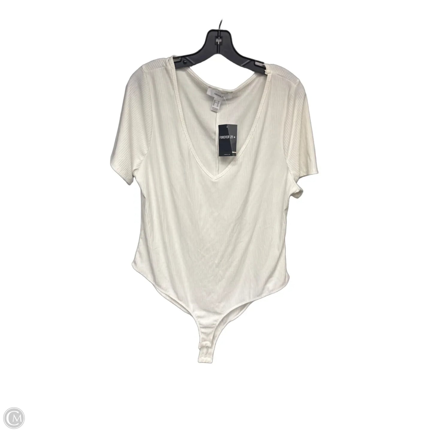 Bodysuit  By Forever 21 In Cream, Size: 3x