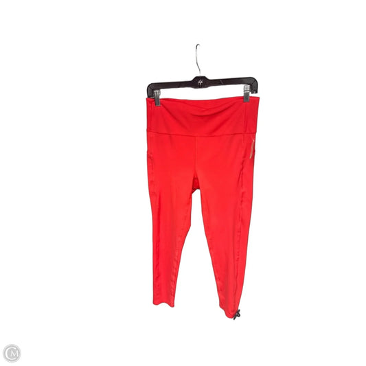 Athletic Leggings By Mono B In Red, Size: L