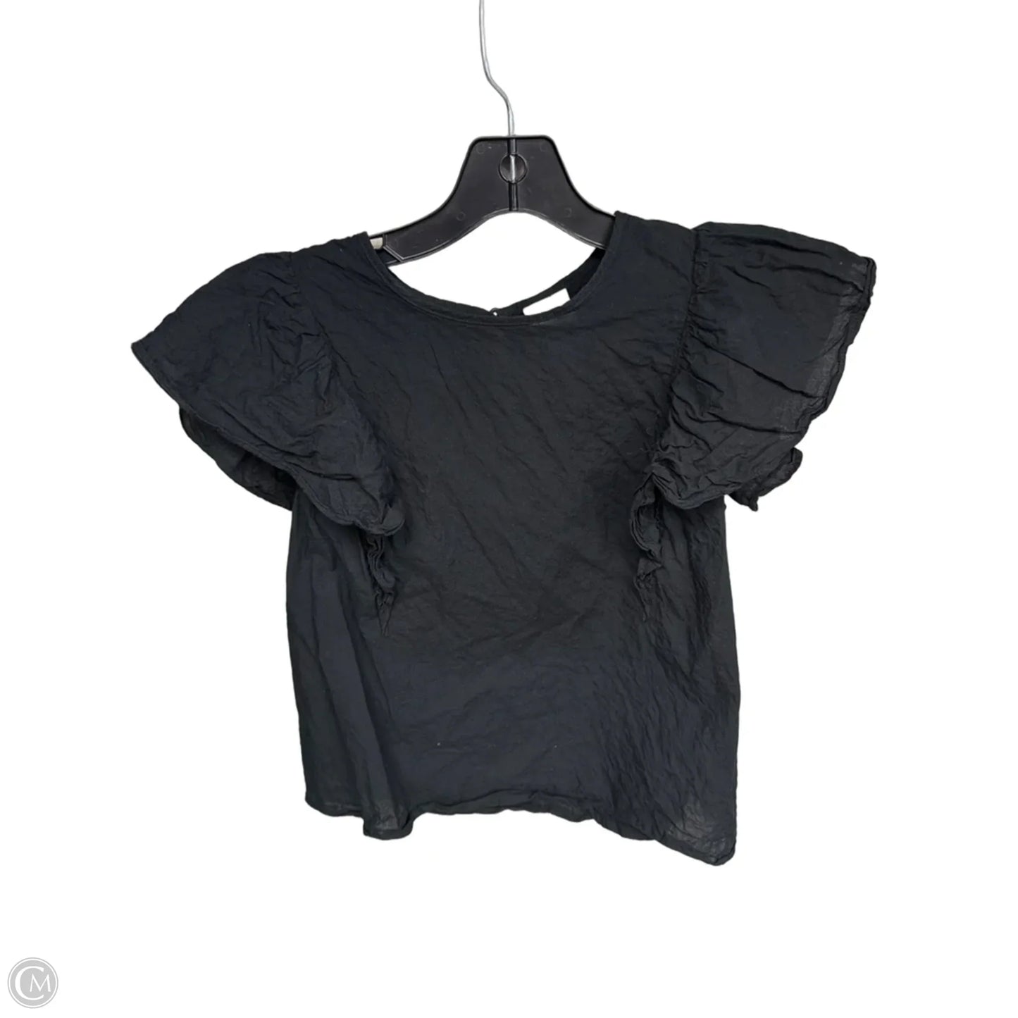 Top Short Sleeve By A New Day In Black, Size: M
