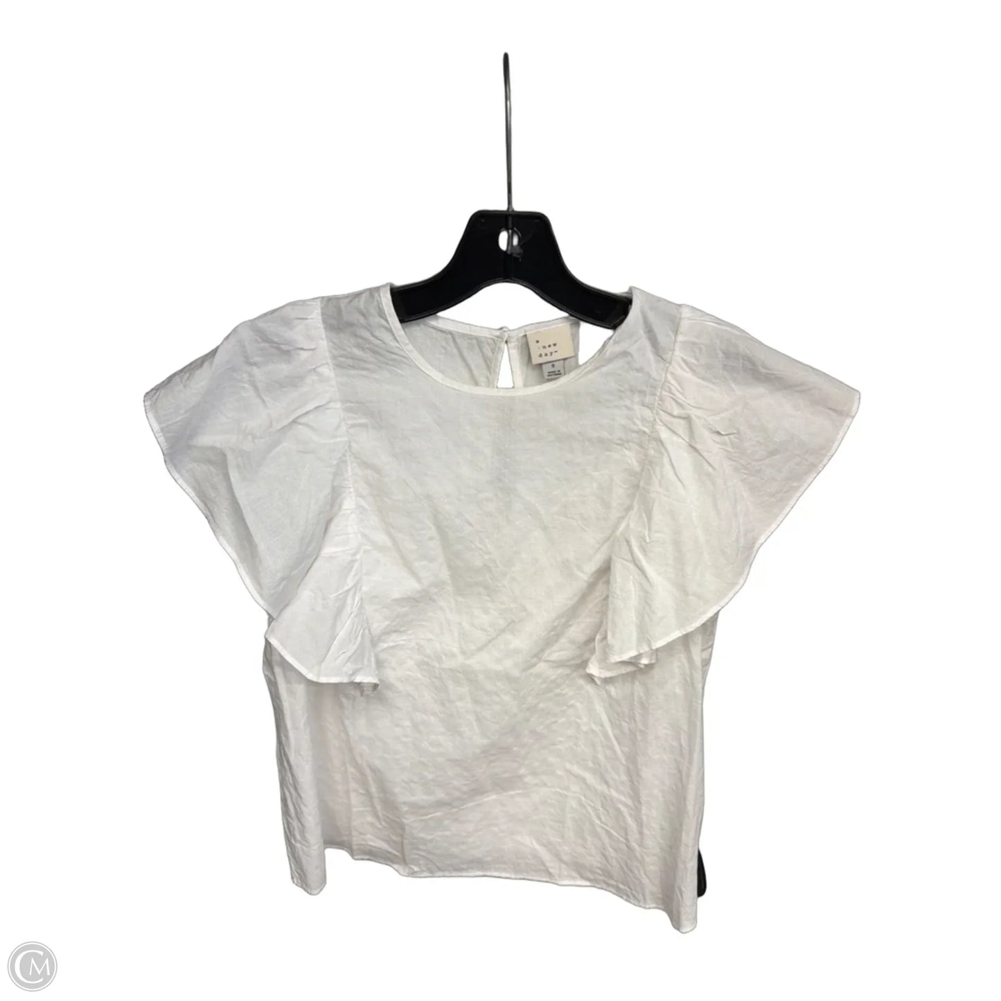 Top Short Sleeve By A New Day In White, Size: S