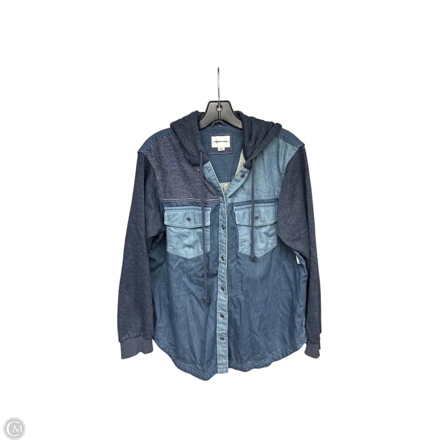 Jacket Denim By American Eagle In Blue Denim, Size: M
