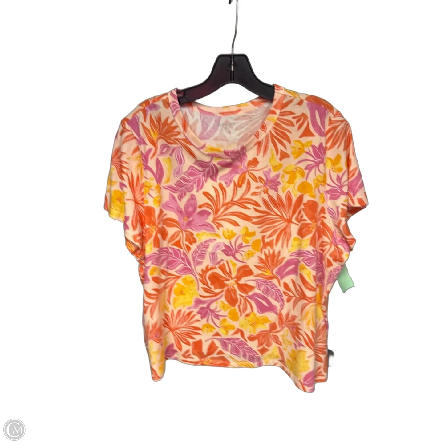 Top Short Sleeve By Old Navy In Orange & Pink, Size: Xlp