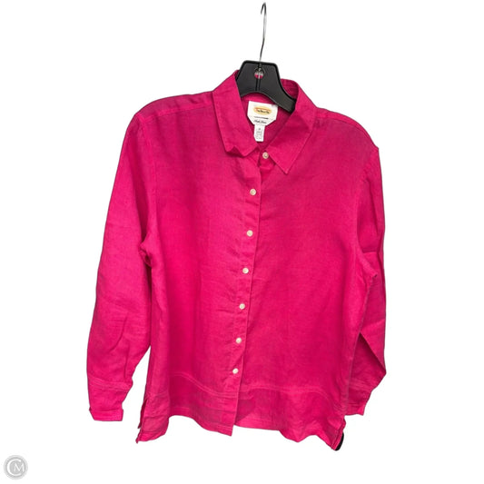 Top Long Sleeve By Talbots In Pink, Size: 10
