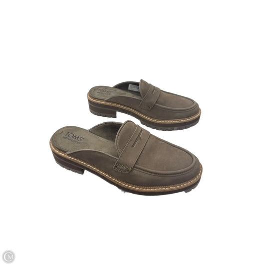 Shoes Heels Block By Toms In Green, Size: 8