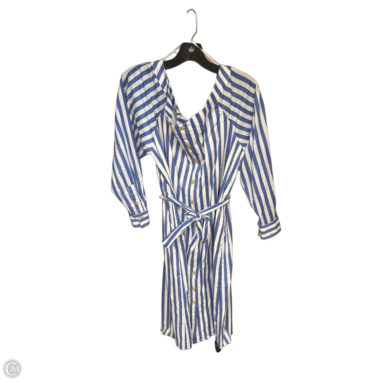 Dress Casual Maxi By Banana Republic In Striped Pattern, Size: L