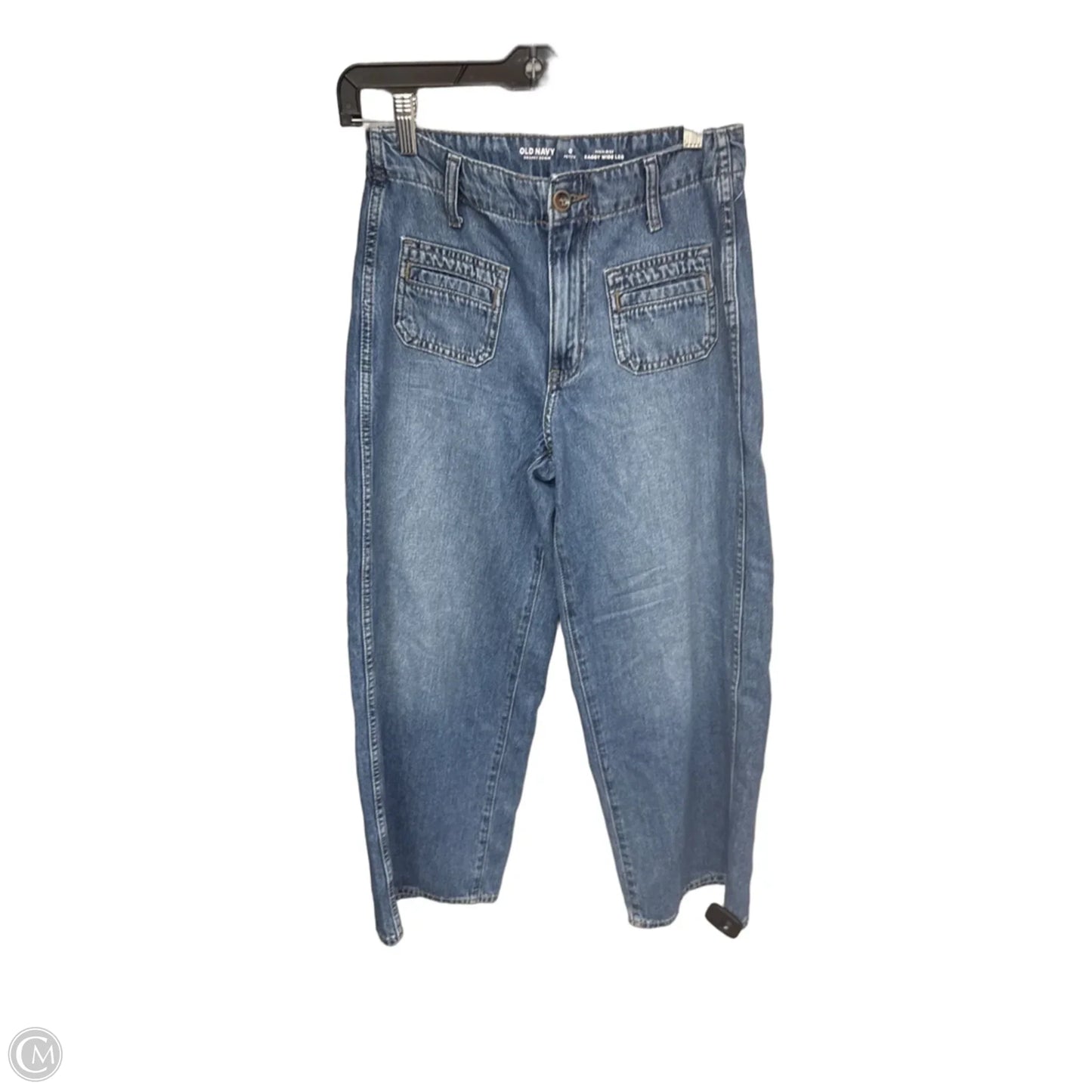 Jeans Wide Leg By Old Navy In Blue Denim, Size: 0p