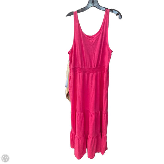 Dress Casual Midi By Amazon Essentials In Pink, Size: Xl