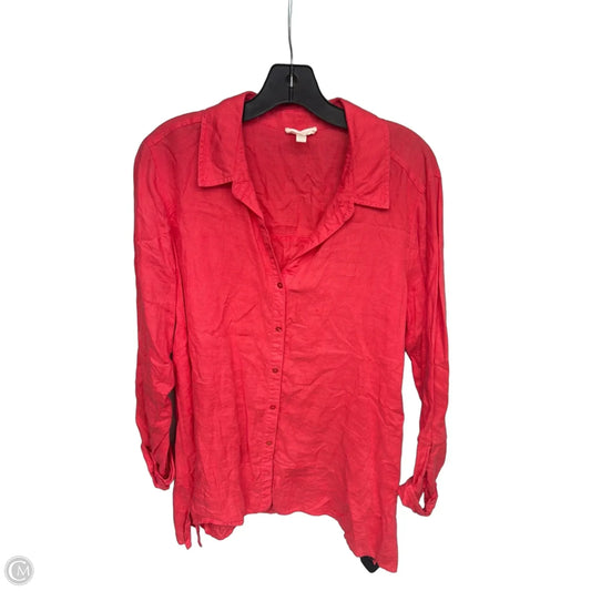 Tunic Long Sleeve By Eileen Fisher In Pink, Size: M