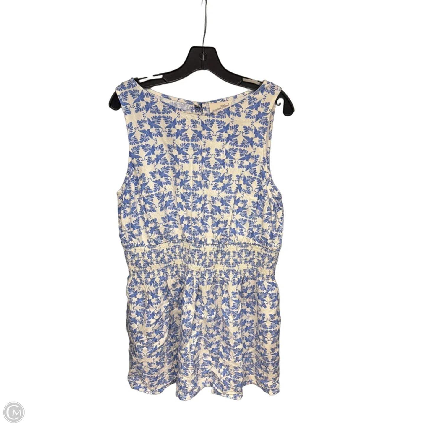 Dress Casual Midi By Universal Thread In Blue & White, Size: Xl