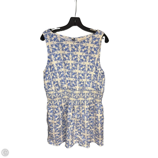Dress Casual Midi By Universal Thread In Blue & White, Size: Xl
