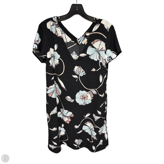 Dress Casual Midi By A New Day In Black & Blue, Size: M