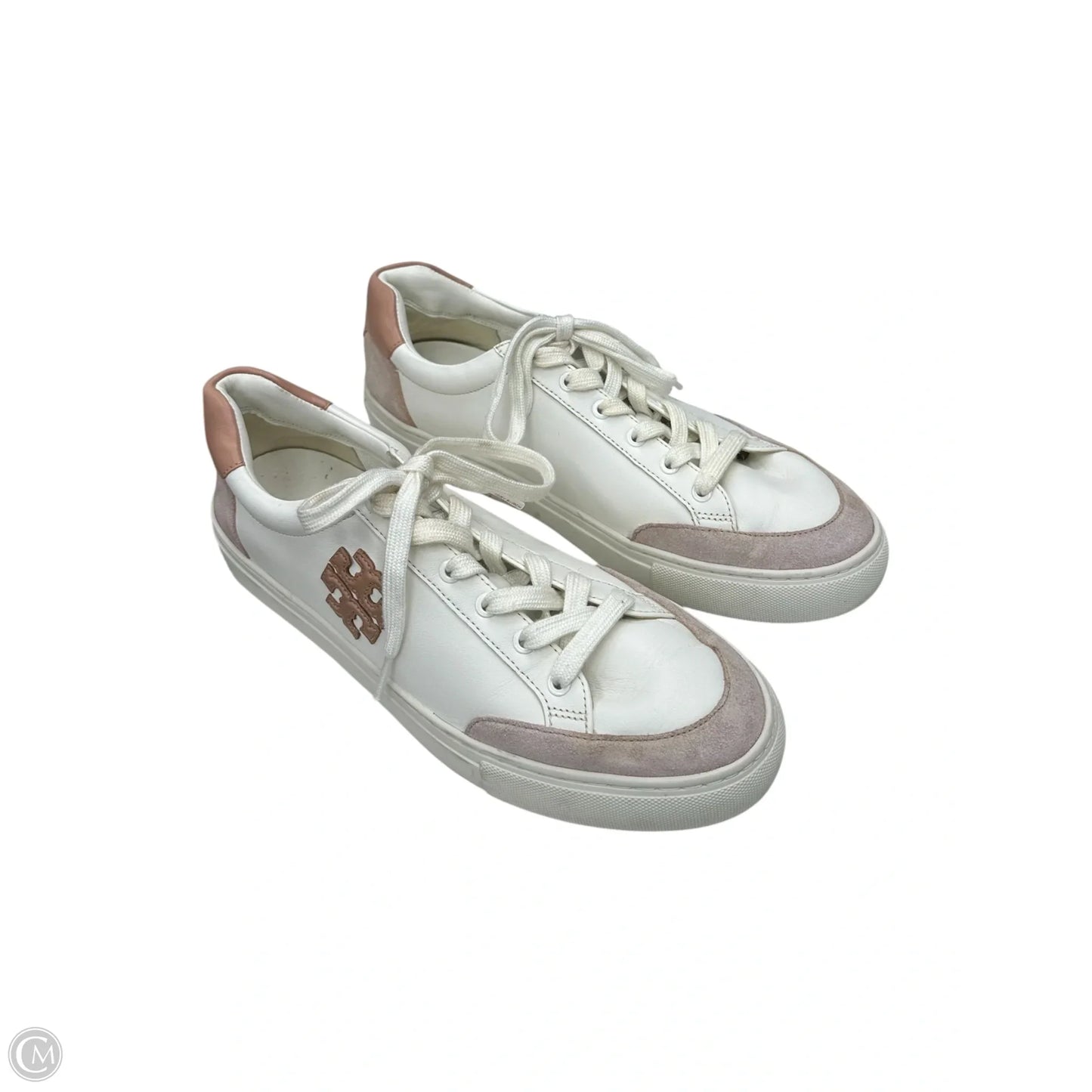 Shoes Designer By Tory Burch In Pink & White, Size: 11