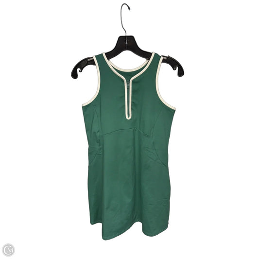 Athletic Dress By Girlfriend Collective In Green & White, Size: Xl