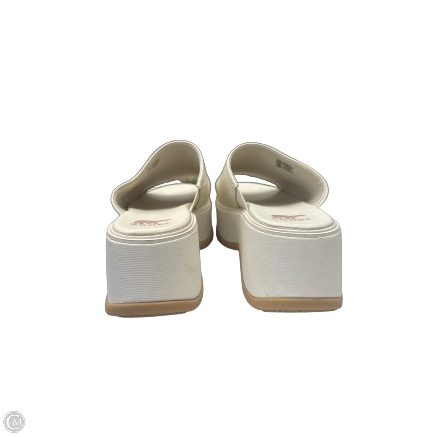 Sandals Heels Wedge By Sorel In Cream, Size: 9.5