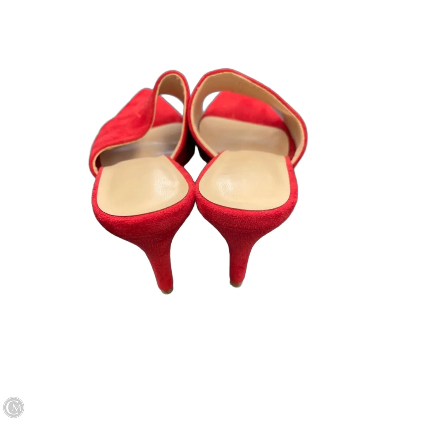 Shoes Heels Kitten By Clothes Mentor In Red, Size: 10