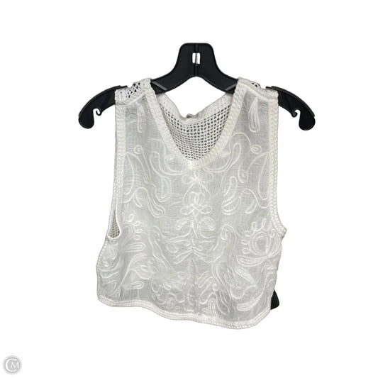Top Sleeveless By Zara In White, Size: 6