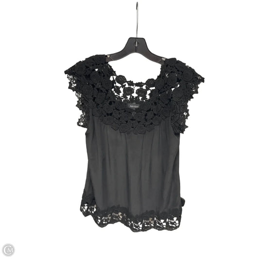 Top Short Sleeve By Karen Kane In Black, Size: M