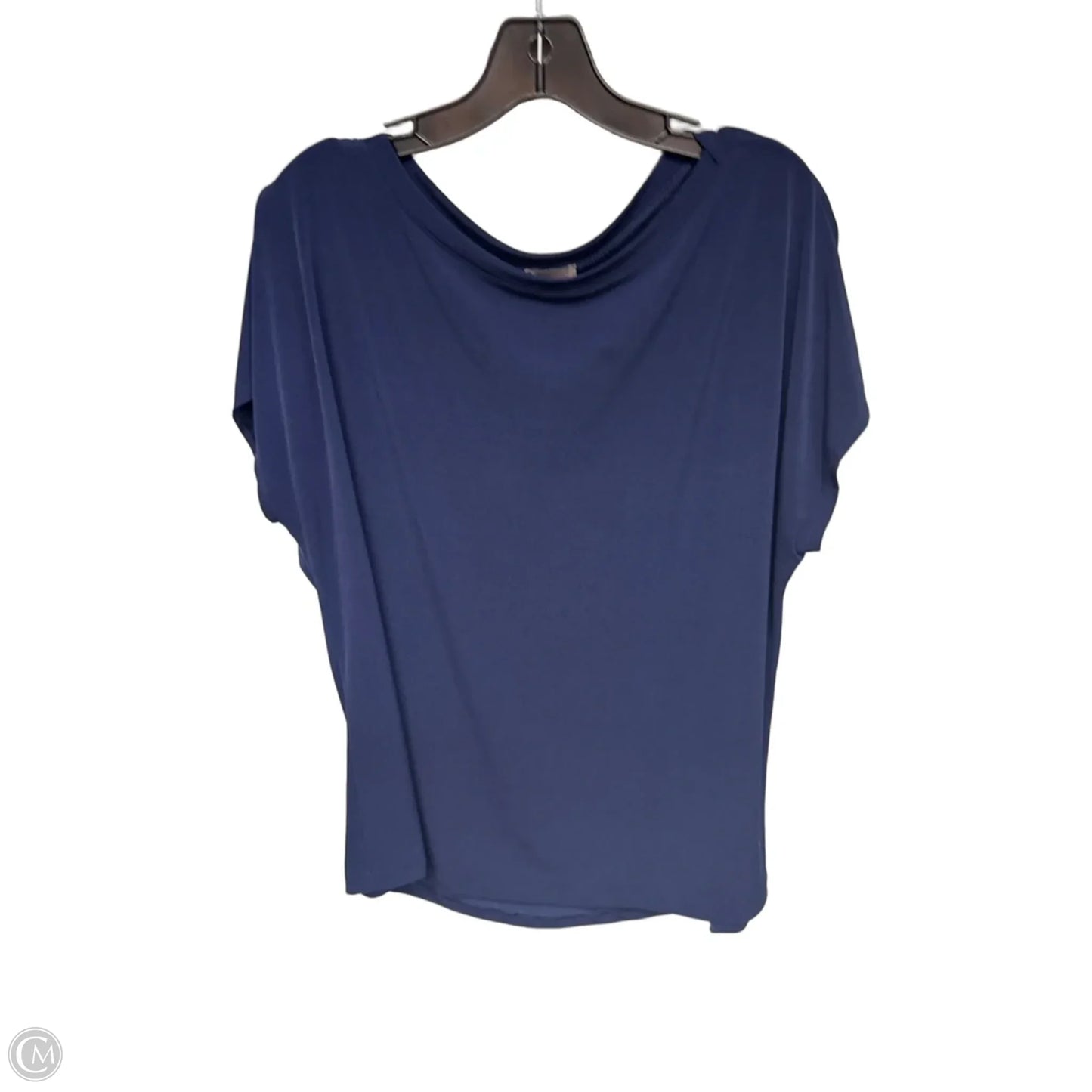 Top Short Sleeve By Chicos In Navy, Size: Xl