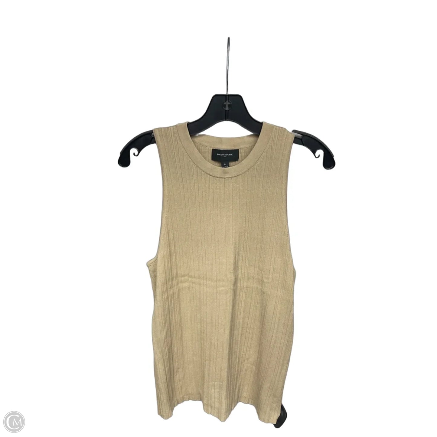 Top Sleeveless By Banana Republic In Beige, Size: L