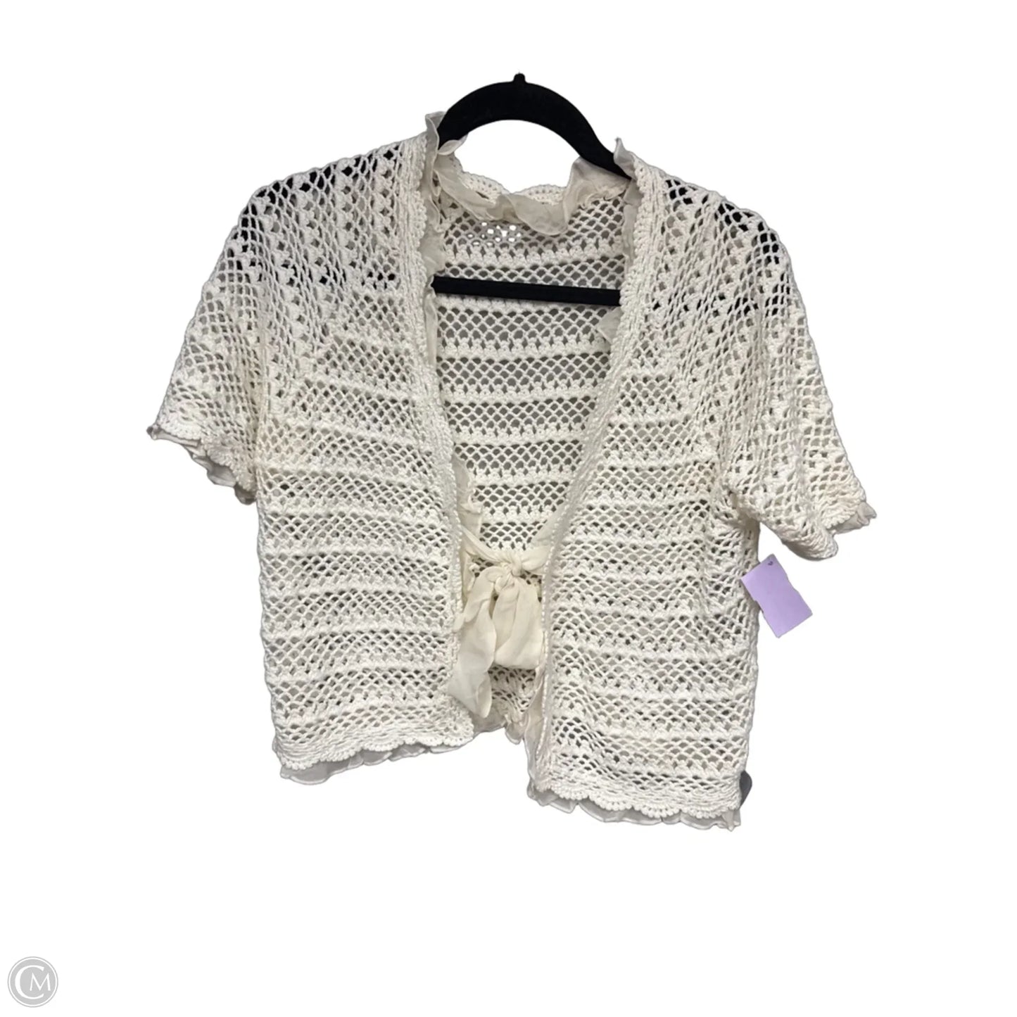 Cardigan By Clothes Mentor In Cream