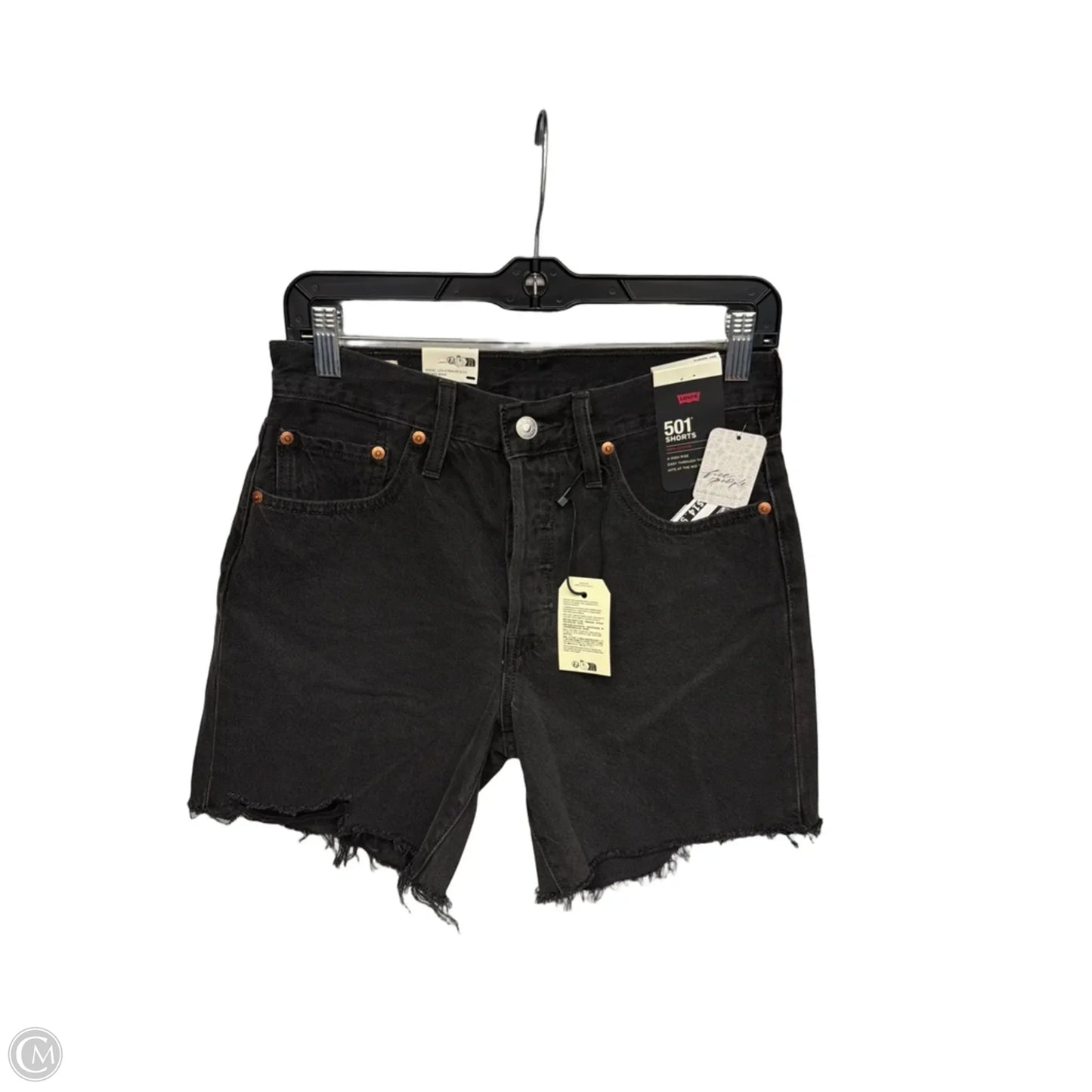 Shorts By Levis In Black Denim, Size: 4