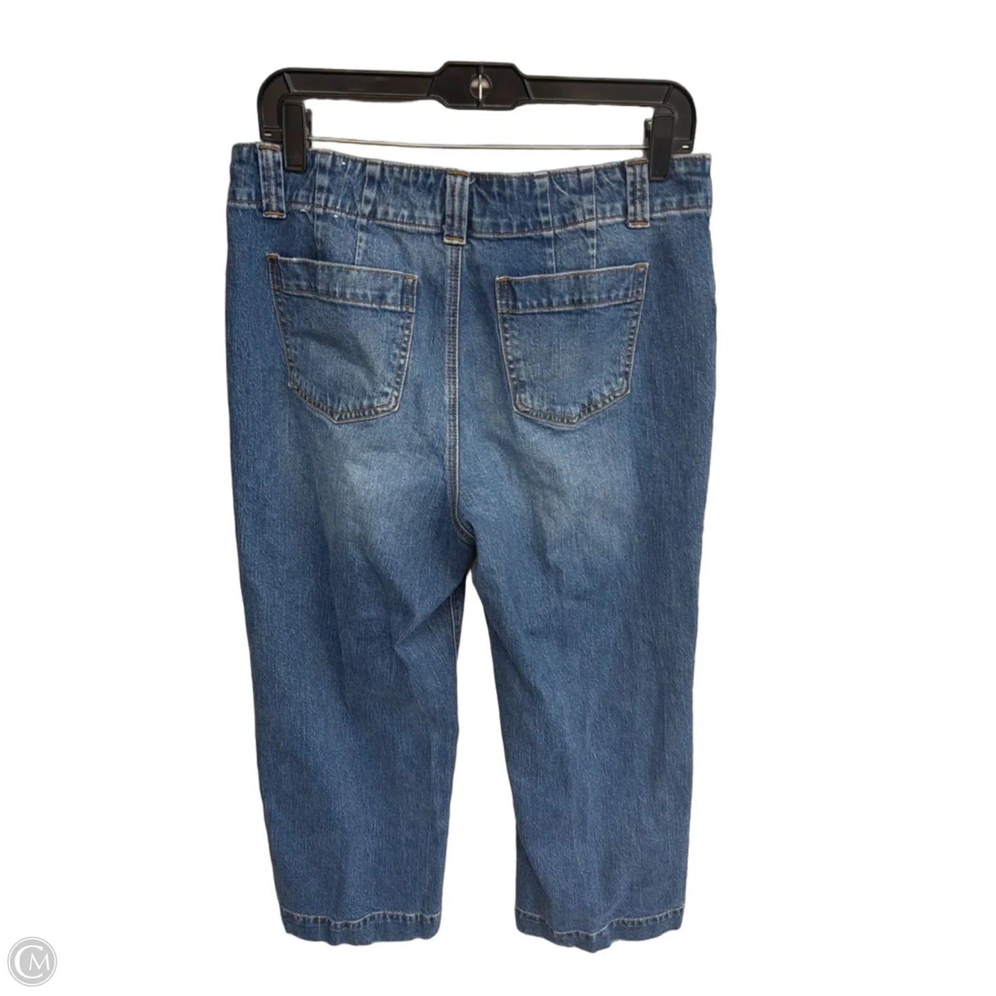 Jeans Straight By Talbots In Blue Denim, Size: 12p