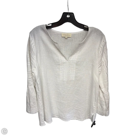 Top Long Sleeve By Cynthia Rowley In White, Size: M
