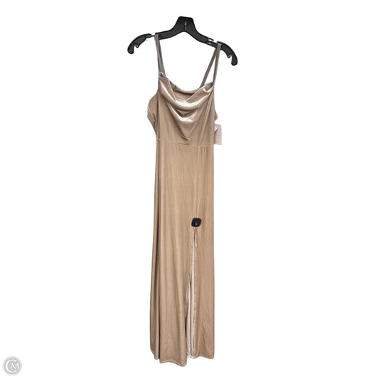 Dress Party Long By Clothes Mentor In Beige, Size: S