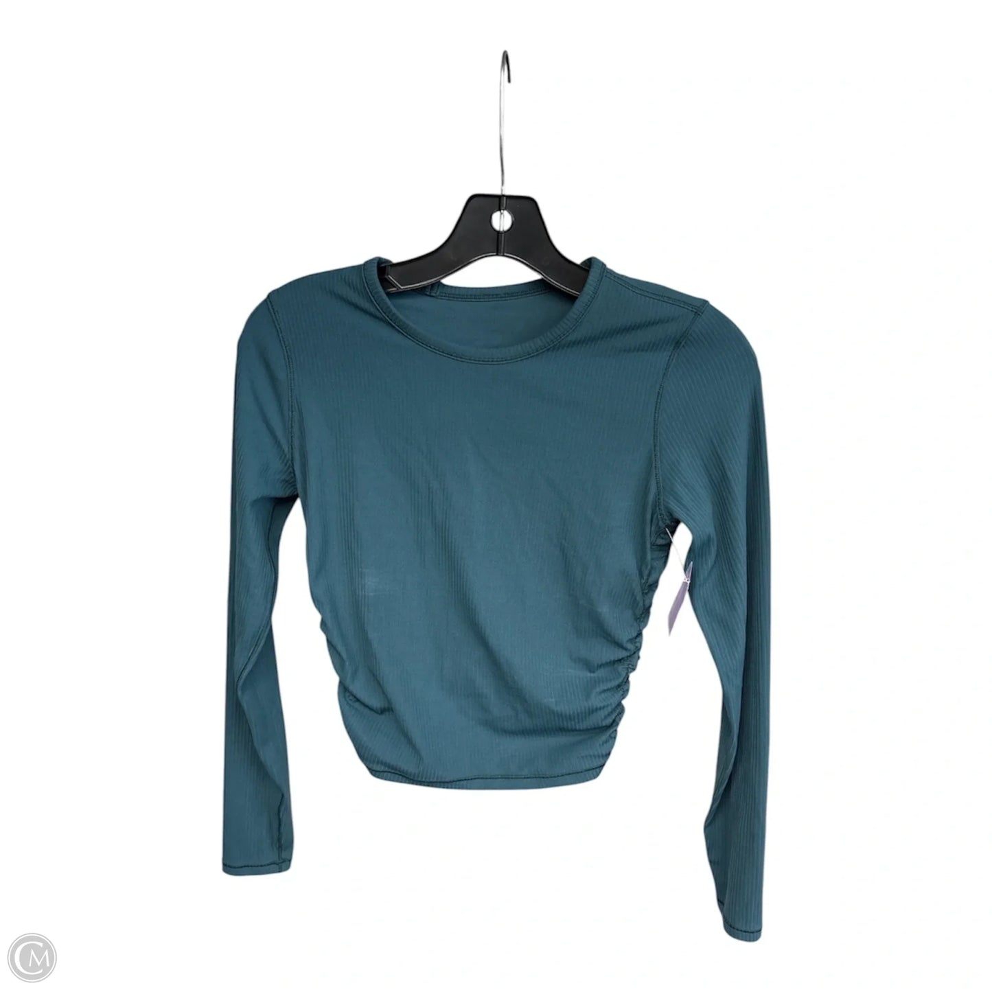 Athletic Top Long Sleeve Crewneck By Lululemon In Teal, Size: Xs