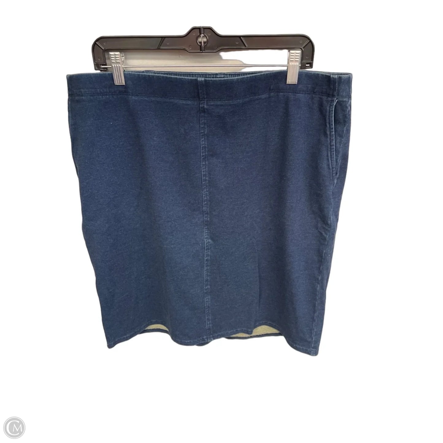 Skirt Maxi By Pure Jill In Blue Denim, Size: L