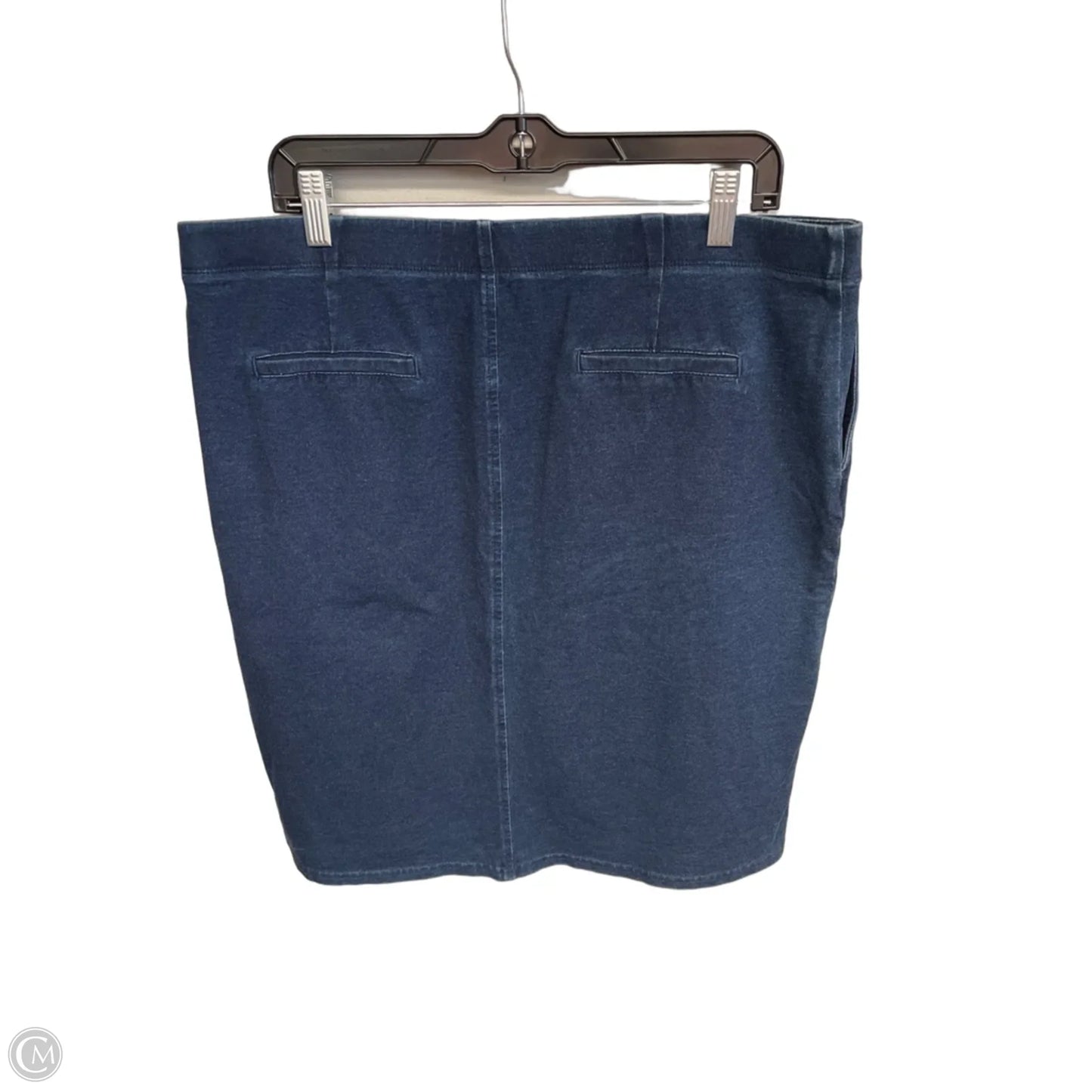 Skirt Maxi By Pure Jill In Blue Denim, Size: L