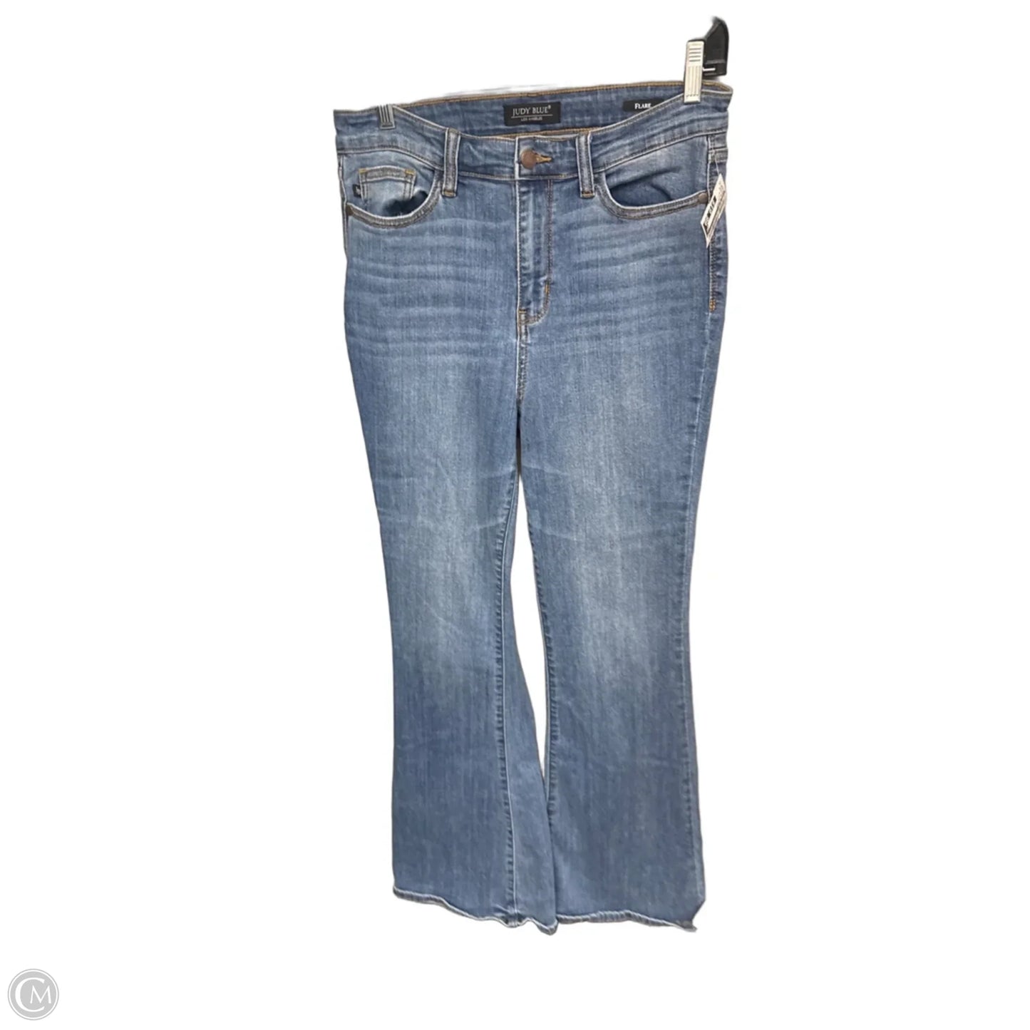 Jeans Flared By Judy Blue In Blue Denim, Size: M