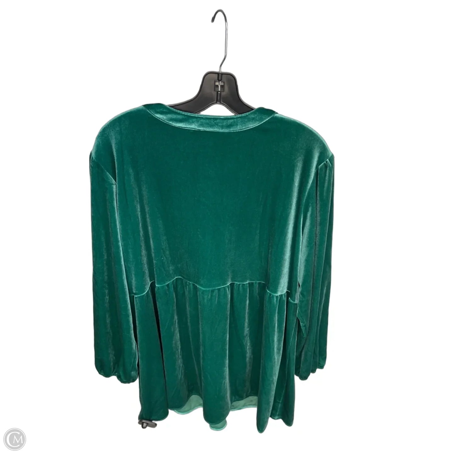 Top Long Sleeve By The Pioneer Woman In Green, Size: Xl