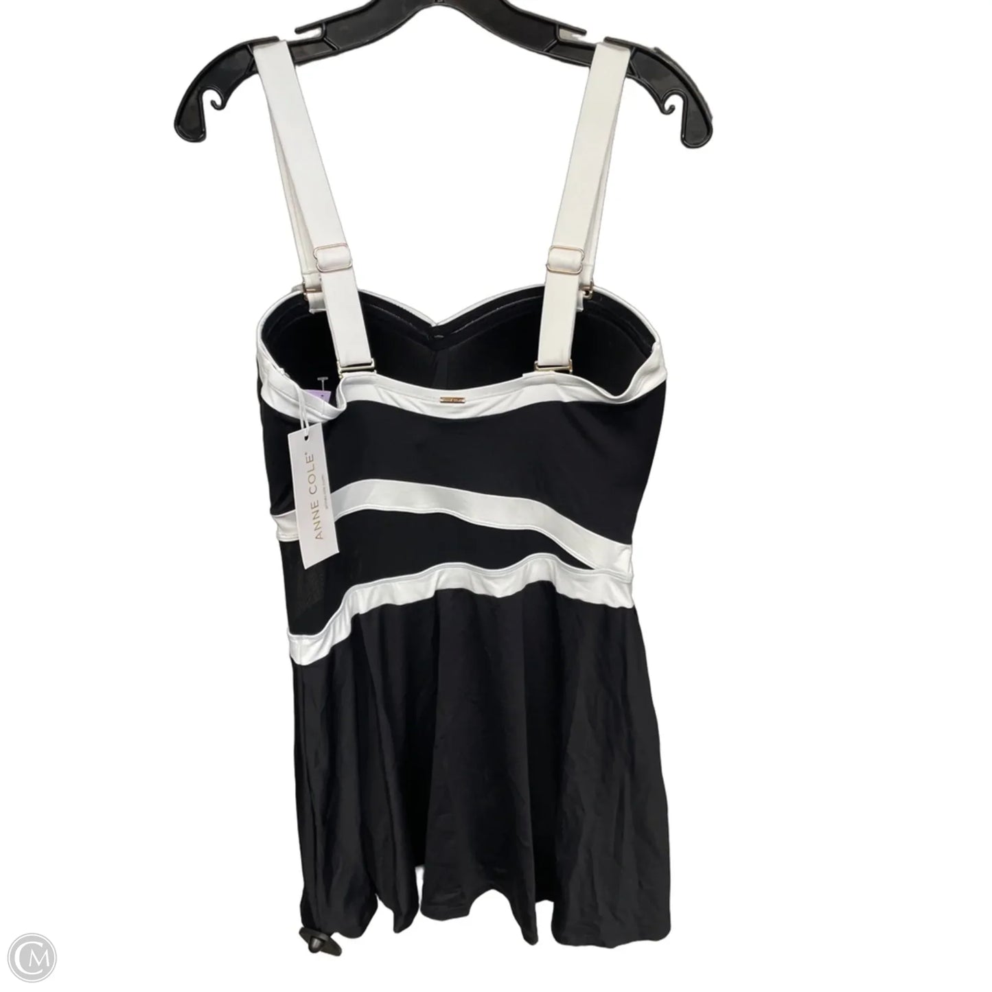 Swimsuit By Anne Cole In Black & White, Size: 18