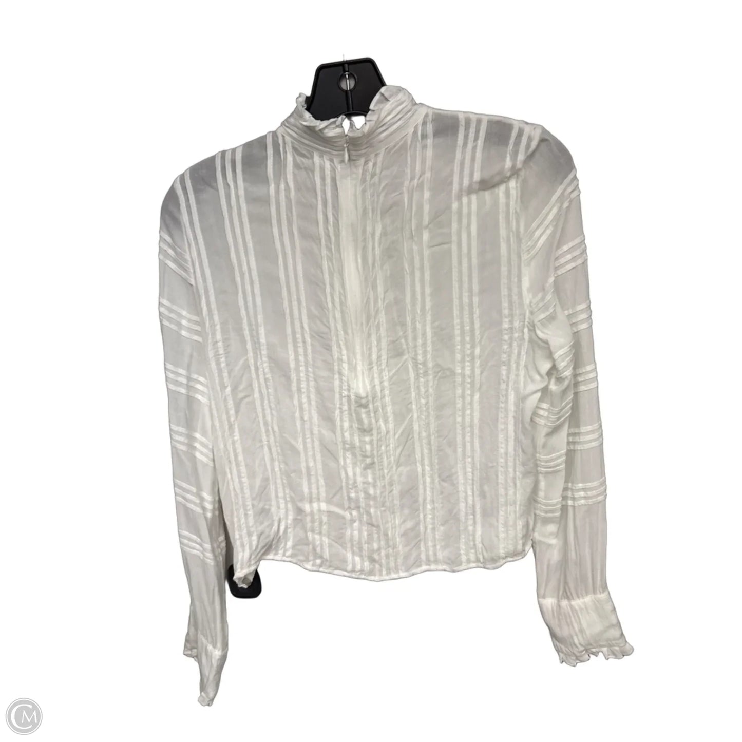 Top Long Sleeve Designer By All Saints In White, Size: 6